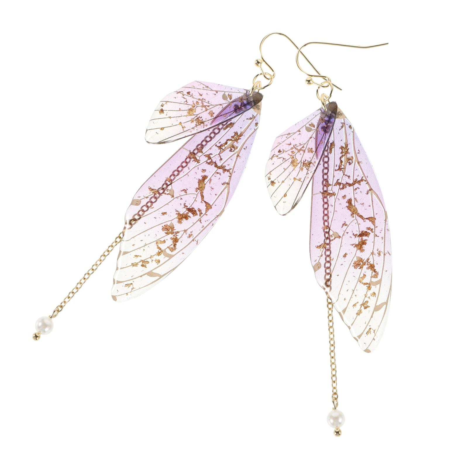 2 Pcs Pearl Butterfly Earrings Themed Jewelry Pendant Wing Drop Hook Copper Dangle Bride
2 Pcs Pearl Butterfly Earrings Themed Jewelry Pendant Wing Drop Hook Copper Dangle Bride