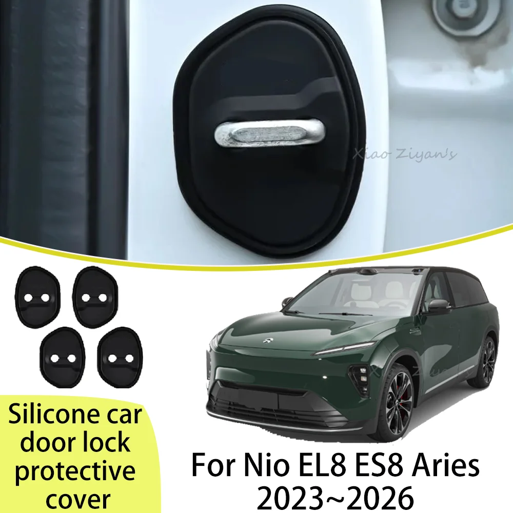 For Nio EL8 ES8 Aries 2023~2026 2024 2025 Car Door Silicone Lock Protect Case Rustproof Buffer Shock Absorpt Accessories
For Nio EL8 ES8 Aries 2023~2026 2024 2025 Car Door Silicone Lock Protect Case Rustproof Buffer Shock Absorpt Accessories