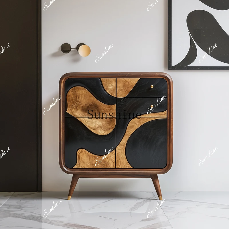 Italian retro solid wood entrance/high-end entry living room wall locker FT
Italian retro solid wood entrance/high-end entry living room wall locker FT