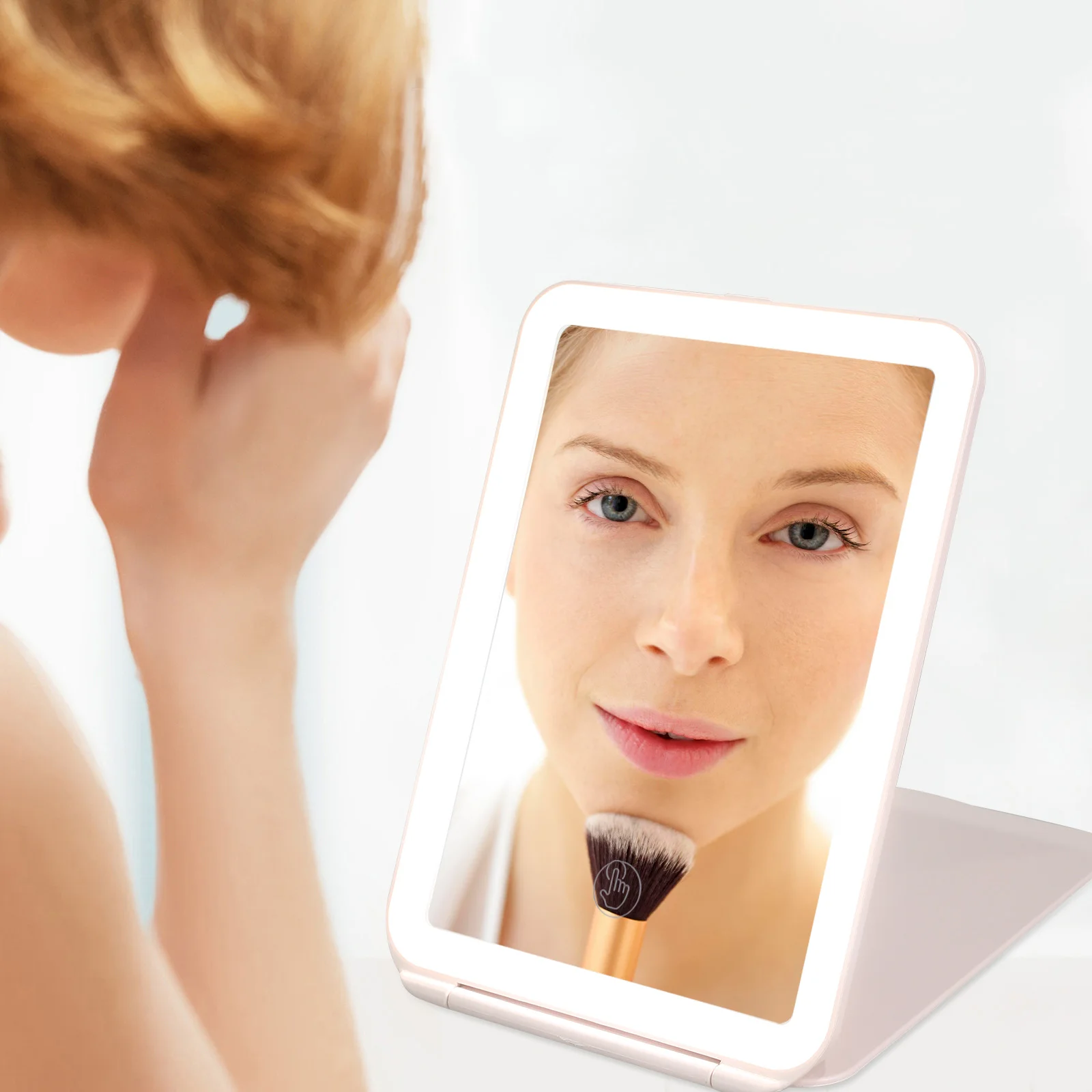 LED Foldable USB Makeup Mirror Portable Creative Tabletop Vanity Mirror for Women Travel Use Personal Makeup Mirrors
LED Foldable USB Makeup Mirror Portable Creative Tabletop Vanity Mirror for Women Travel Use Personal Makeup Mirrors