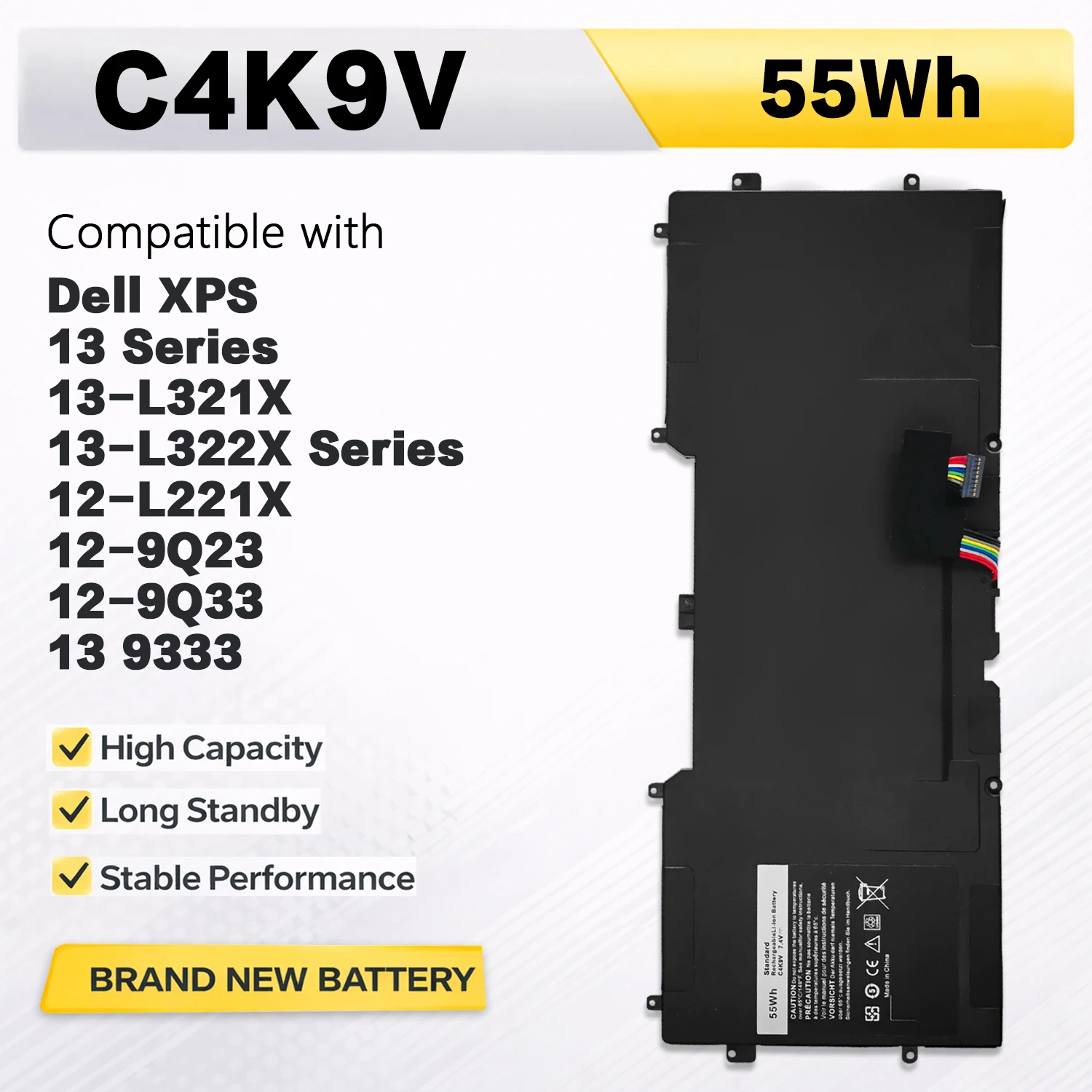 PowerHub C4K9V Laptop Battery Compatible with Dell xps 12 L221X 13 9333 9Q33 L321X L322X Replacement Y9N00
PowerHub C4K9V Laptop Battery Compatible with Dell xps 12 L221X 13 9333 9Q33 L321X L322X Replacement Y9N00