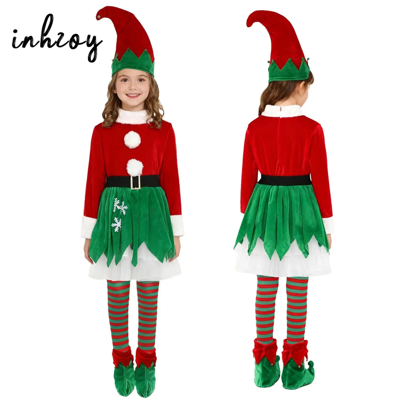 Kids Girls Xmas Christmas Elf Santa Clause Costume New Year Sets Complete Christmas Party Wear with All Matching Accessories
Kids Girls Xmas Christmas Elf Santa Clause Costume New Year Sets Complete Christmas Party Wear with All Matching Accessories