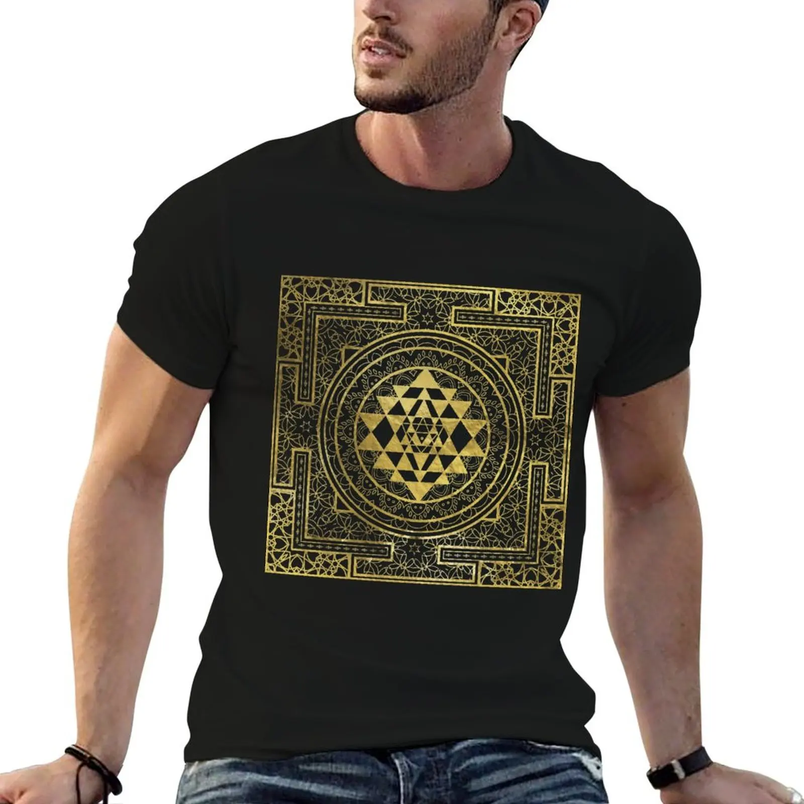 Gold Sri Yantra / Sri Chakra T-Shirt t shirt personalised man t shirt designer man t shirts graphic T-Shirt
Gold Sri Yantra / Sri Chakra T-Shirt t shirt personalised man t shirt designer man t shirts graphic T-Shirt