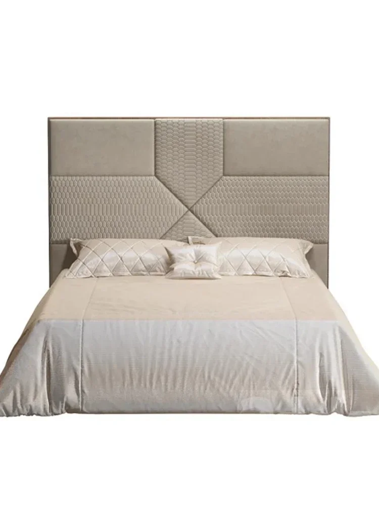 Светлая роскошная интернет-знаменитость в гонконгском стиле, итальянская минималистичная двуспальная главная спальня, свадебная кровать, нержавеющая сталь
Светлая роскошная интернет-знаменитость в гонконгском стиле, итальянская минималистичная двуспальная главная спальня, свадебная кровать, нержавеющая сталь