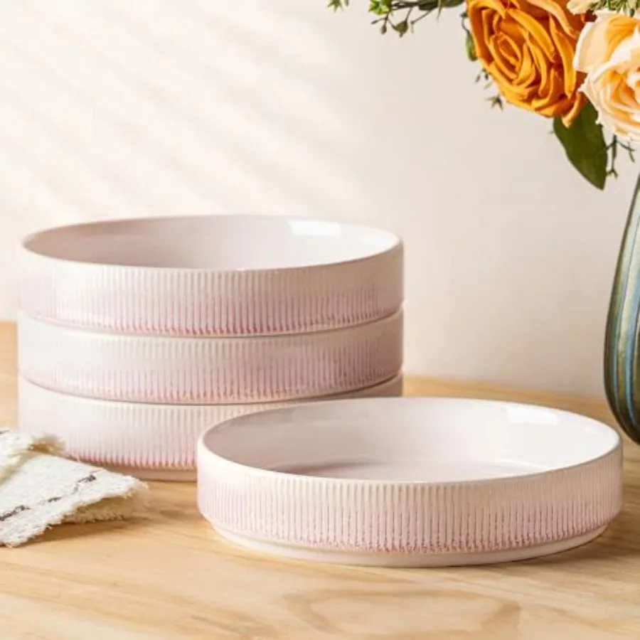 7.5'' Ceramic Pasta Bowls Salad Bowls Set of 4 Stoneware Serving Bowls for Fruits Noodle Dinner House-warming Wedding Present P
7.5'' Ceramic Pasta Bowls Salad Bowls Set of 4 Stoneware Serving Bowls for Fruits Noodle Dinner House-warming Wedding Present P