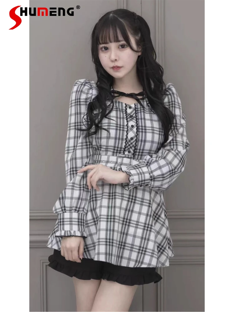 Japanese Style SWSU Dresses Set Lace-up Bow Round Collar Long Sleeve Belt Slim Dress High Waist Skirt Two-Piece Set Women Autumn
Japanese Style SWSU Dresses Set Lace-up Bow Round Collar Long Sleeve Belt Slim Dress High Waist Skirt Two-Piece Set Women Autumn