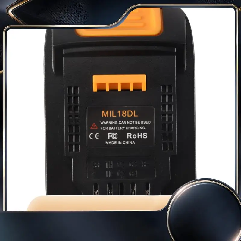 MIL18DL Battery Converter Adapter For M18 Series Convert To 20V Battery Use For Dewalt 18/20 Volt Power Tool-N34R
MIL18DL Battery Converter Adapter For M18 Series Convert To 20V Battery Use For Dewalt 18/20 Volt Power Tool-N34R