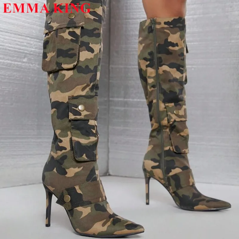 New Designer Pocket Women Boots Sexy Ladies High Heels Shoes Autumn Winter Zipper Long Boots Woman Party Knee High Boots 2023
New Designer Pocket Women Boots Sexy Ladies High Heels Shoes Autumn Winter Zipper Long Boots Woman Party Knee High Boots 2023