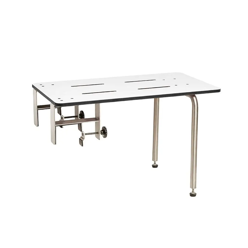 Portable Shower Bench with Dual Clamp, 3 Riser, Adjustable Legs, ADA Compliant, Stainless Steel
Portable Shower Bench with Dual Clamp, 3 Riser, Adjustable Legs, ADA Compliant, Stainless Steel