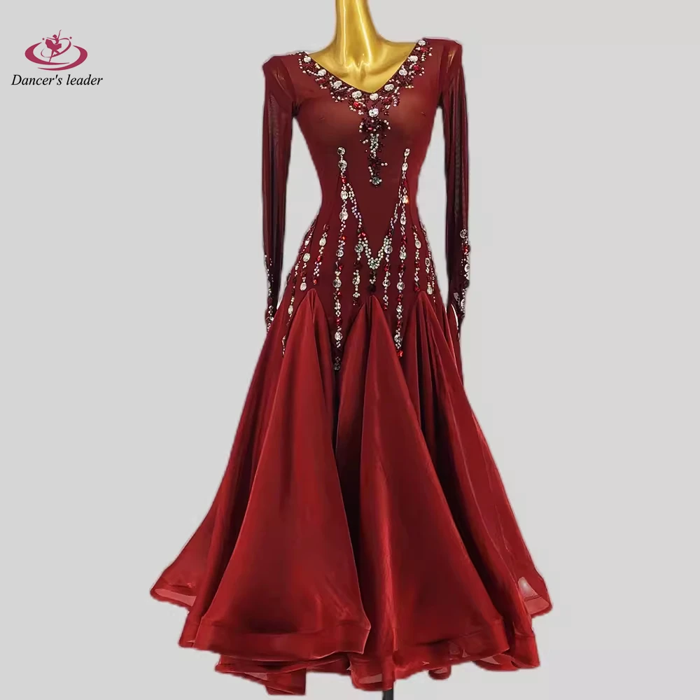 Ballroom Modern Dance Adult Costume Competition Costume Big Skirt Children's Costume Practice Costume Performance Costume
Ballroom Modern Dance Adult Costume Competition Costume Big Skirt Children's Costume Practice Costume Performance Costume