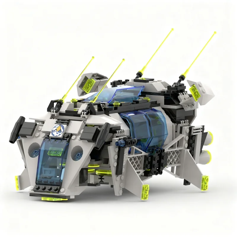 526PCS MOC Space Exploration Exploriens Drop Ship Model Building Blocks Display DIY Creative Building Blocks Gift Assembly Set