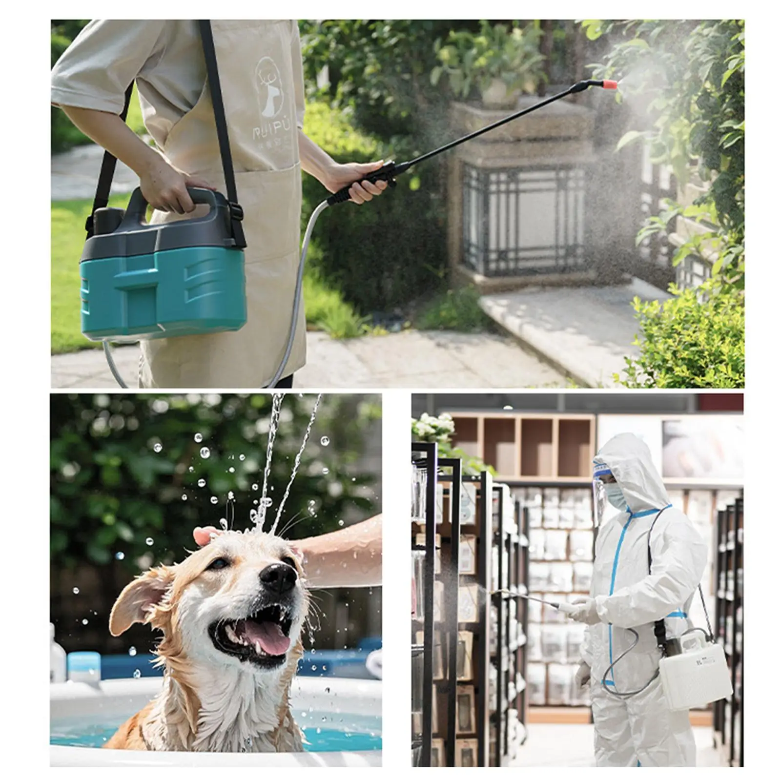 Garden Electric Sprayer, Practical, Rechargeable, Shoulder Water Sprayer, 5L for Pet Bathing
Garden Electric Sprayer, Practical, Rechargeable, Shoulder Water Sprayer, 5L for Pet Bathing