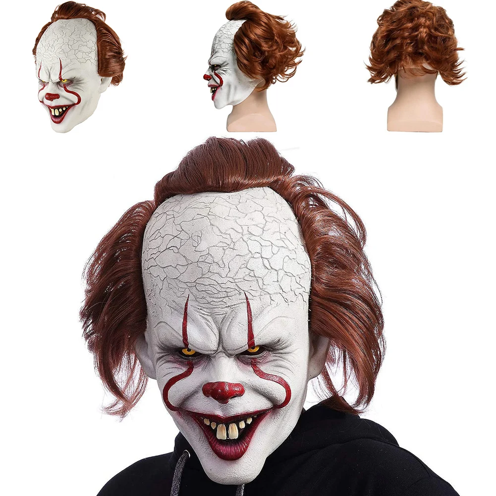Clown Silicone Back Soul Mask Cos Head Set Halloween Horror Props Natural Latex Adult Code Suitable for Masquerade Parties Tool
Clown Silicone Back Soul Mask Cos Head Set Halloween Horror Props Natural Latex Adult Code Suitable for Masquerade Parties Tool