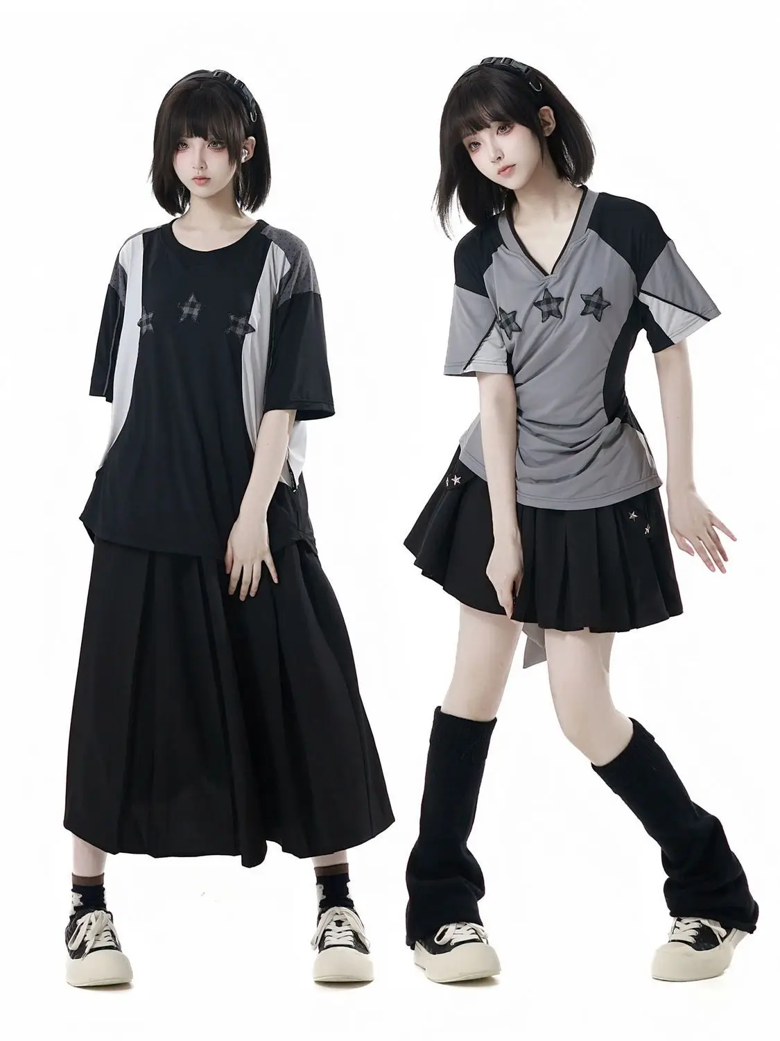 Japan T-Shirt Skirt Black And Gray Summer Ice Silk Cool Feeling To Receive Waist Loose Jersey Couple Girlfriend
Japan T-Shirt Skirt Black And Gray Summer Ice Silk Cool Feeling To Receive Waist Loose Jersey Couple Girlfriend