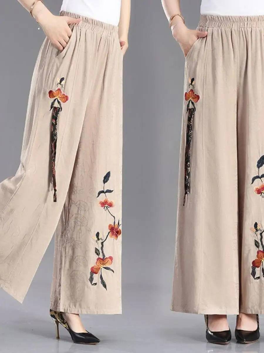 Summer Casual Cotton Linen Pants High Waist Loose Fit Nine Points Elastic Waist Square Cotton Linen Mom Pants Thin Style
Summer Casual Cotton Linen Pants High Waist Loose Fit Nine Points Elastic Waist Square Cotton Linen Mom Pants Thin Style