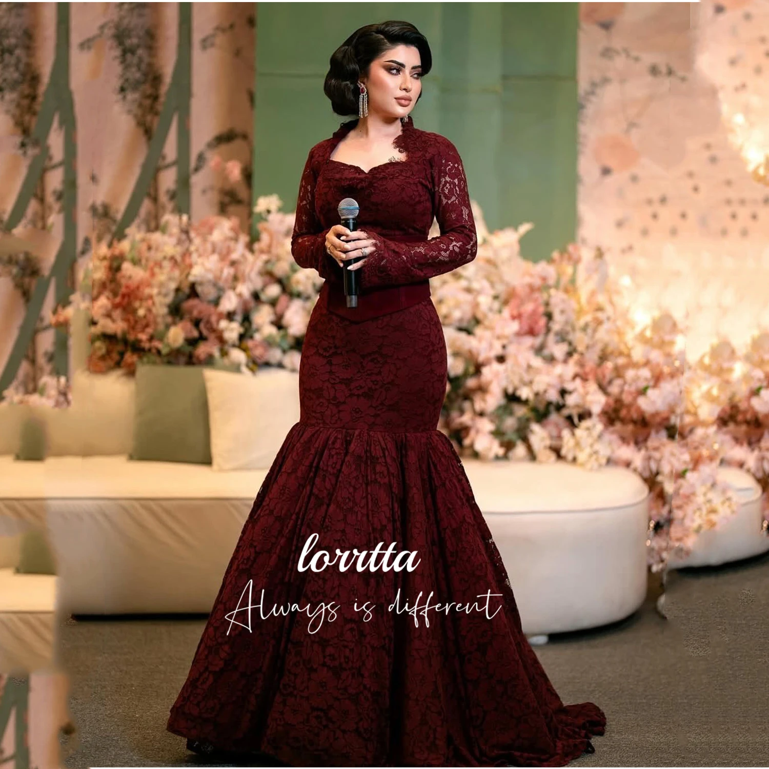 Lorrtta Customized Lace Fabric Wedding Party Dress Bespoke Occasion Dresses for Special Occasions Long Sleeves Evening Dresses
Lorrtta Customized Lace Fabric Wedding Party Dress Bespoke Occasion Dresses for Special Occasions Long Sleeves Evening Dresses