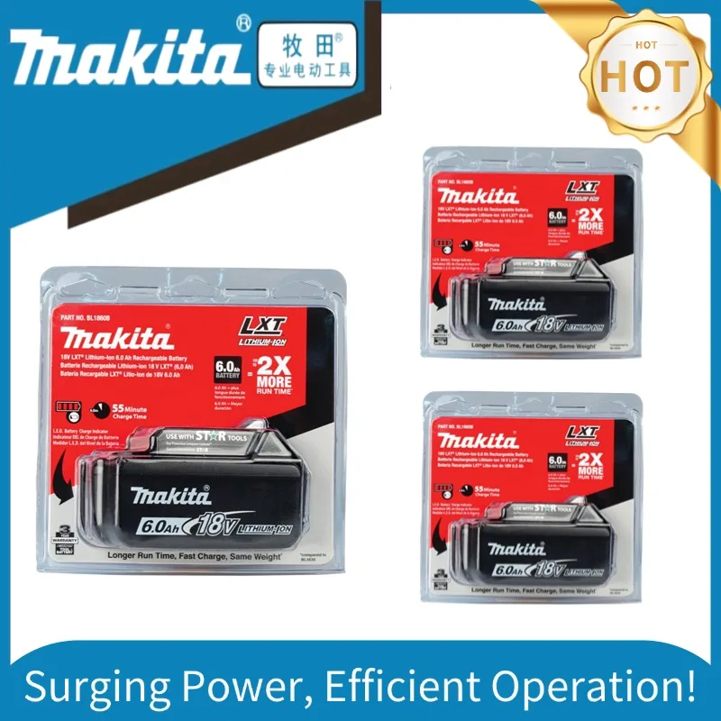 Multi-Pack Special: 3X Makita 18V 6.0Ah Batteries, Ultimate Batterie Makita 18V Value Set, Always Have a Spare Charged !
Multi-Pack Special: 3X Makita 18V 6.0Ah Batteries, Ultimate Batterie Makita 18V Value Set, Always Have a Spare Charged !