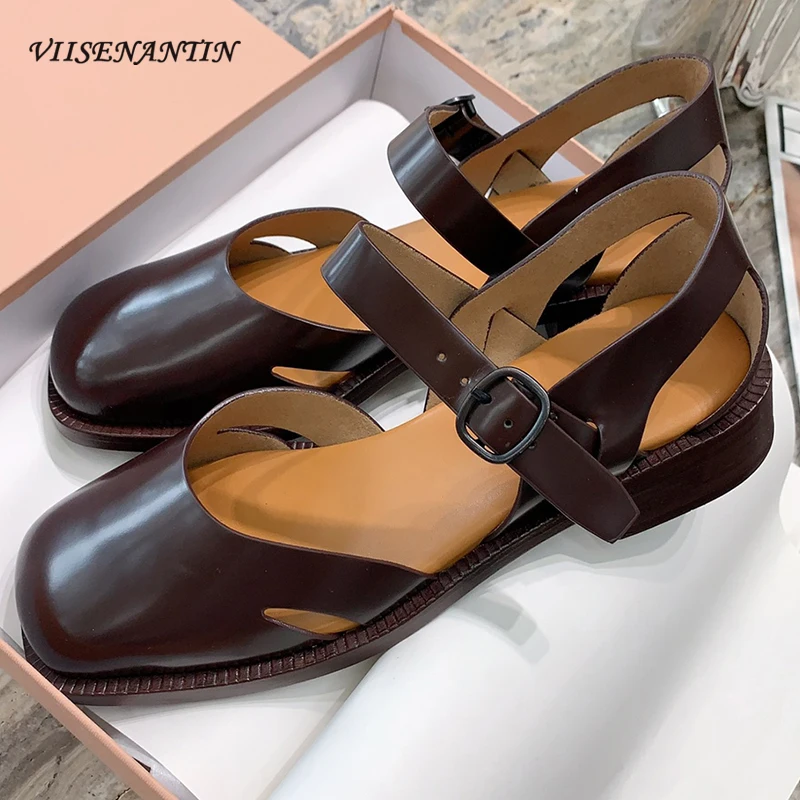 2024 Summer Autumn New Mary Janes Shoes Sandals for Women Square Toe Chunky Low Heel Buckle Strap Loafers Shoes Genuine Leather
2024 Summer Autumn New Mary Janes Shoes Sandals for Women Square Toe Chunky Low Heel Buckle Strap Loafers Shoes Genuine Leather