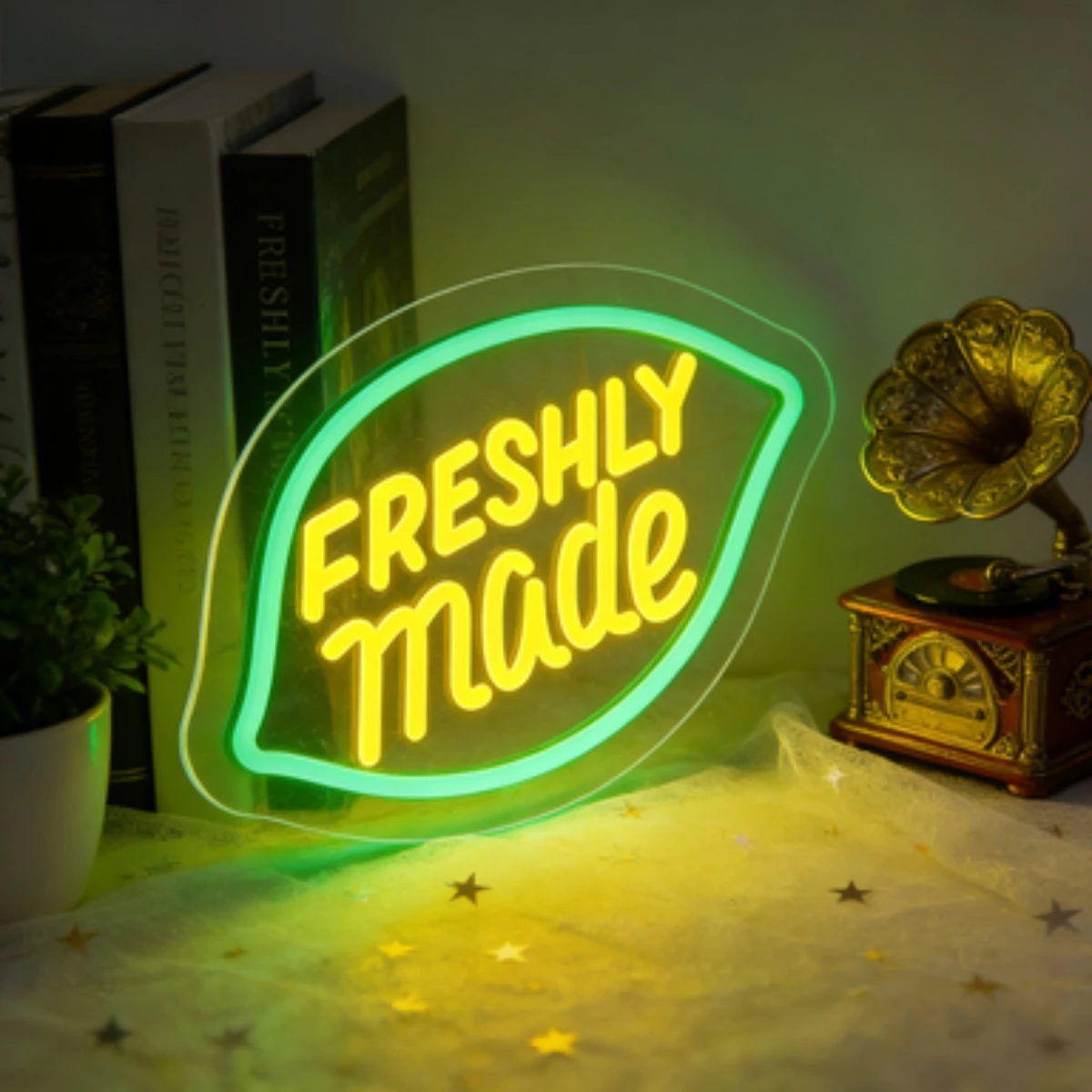 Freshly Made Lemon Slice Neon Sign LED Wall Art for Home Bar Cafe Restaurant Decor Romantic Ambiance Lighting Custom Unique Gift
Freshly Made Lemon Slice Neon Sign LED Wall Art for Home Bar Cafe Restaurant Decor Romantic Ambiance Lighting Custom Unique Gift