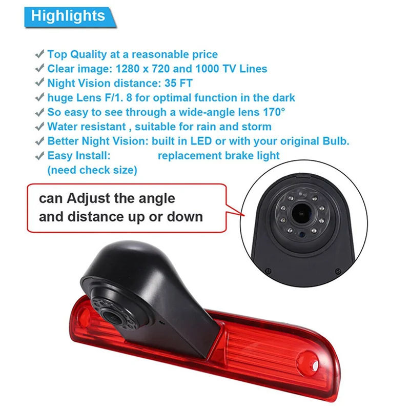 2X автомобильная камера заднего вида с высоким стоп-сигналом для Fiat Ducato X250 X290 Boxter Citroen
2X автомобильная камера заднего вида с высоким стоп-сигналом для Fiat Ducato X250 X290 Boxter Citroen