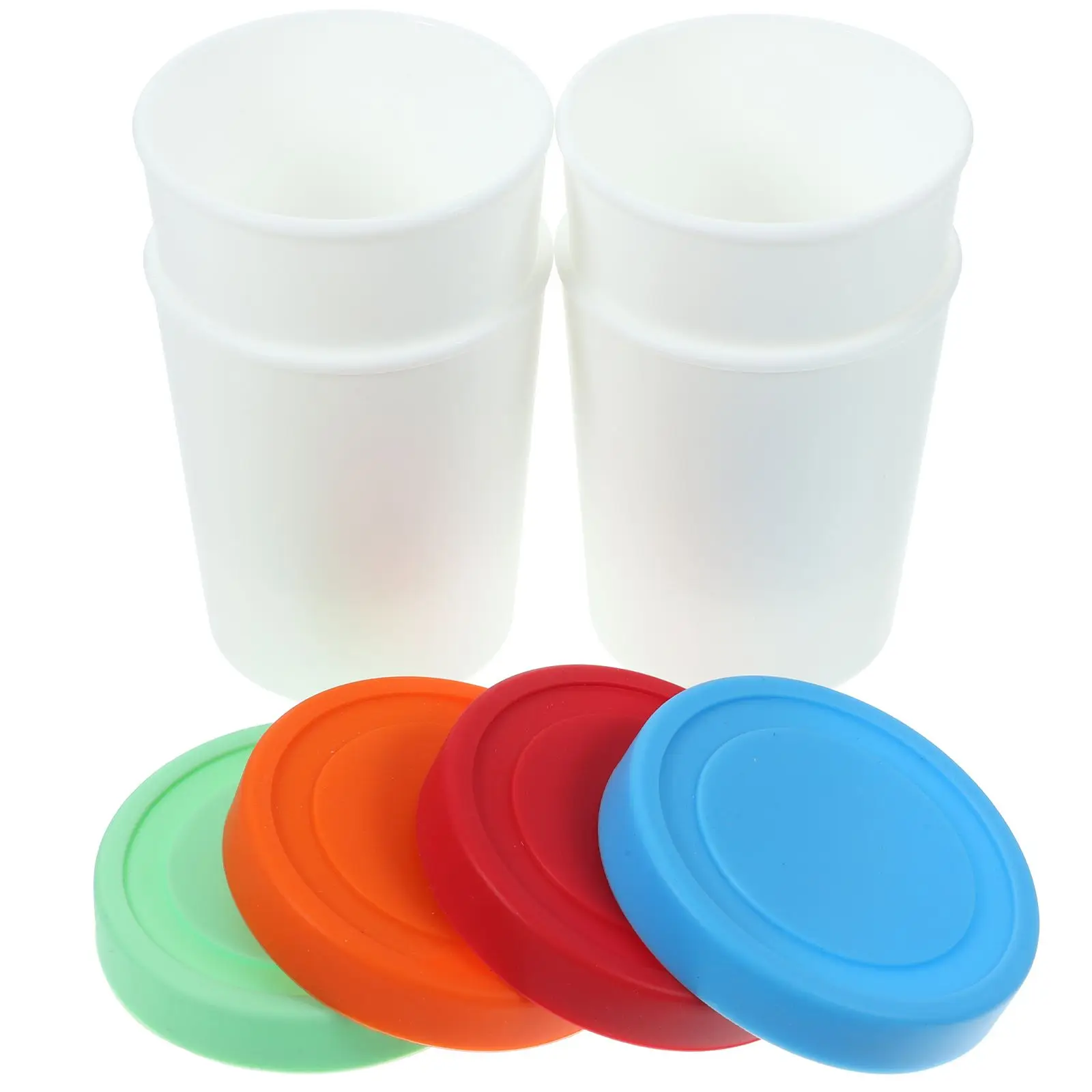 4 Pcs Cream Cup Silicone Container Sealing Lid Freezer Food Storage Silicone Ice Cream Container Yogurt Dessert Sorbet Stew
4 Pcs Cream Cup Silicone Container Sealing Lid Freezer Food Storage Silicone Ice Cream Container Yogurt Dessert Sorbet Stew