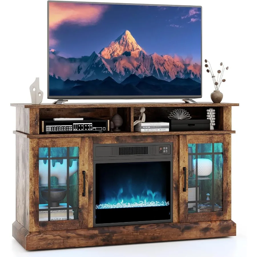 Tangkula Fireplace TV Stand for TVs Up to 65 with Adjustable Shelves and LED Light Electric Fire Place Entertainment Center Des
Tangkula Fireplace TV Stand for TVs Up to 65 with Adjustable Shelves and LED Light Electric Fire Place Entertainment Center Des