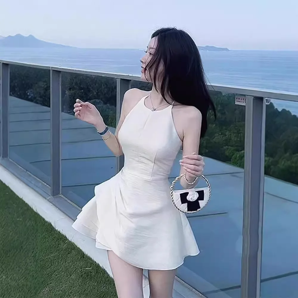 French Style White Mini Dress Women's Early Autumn Design Sensation Elegant Waist-Cinching Birthday Ball Gown Skirt
French Style White Mini Dress Women's Early Autumn Design Sensation Elegant Waist-Cinching Birthday Ball Gown Skirt