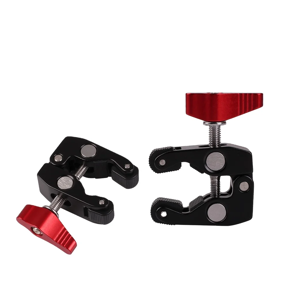 Kaliou J026 Red Crab Clamp With Black Aluminium Alloy Unc 1/4 And 3/8 Screw Hole For Magic Arm Photo Studio Accessories
Kaliou J026 Red Crab Clamp With Black Aluminium Alloy Unc 1/4 And 3/8 Screw Hole For Magic Arm Photo Studio Accessories