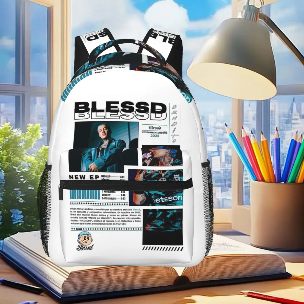 Rapper Blessd Tour Graphic Backpack Student Boys Girls BookBag Children School Bag Laptop Shoulder Bags for Men Women
Rapper Blessd Tour Graphic Backpack Student Boys Girls BookBag Children School Bag Laptop Shoulder Bags for Men Women