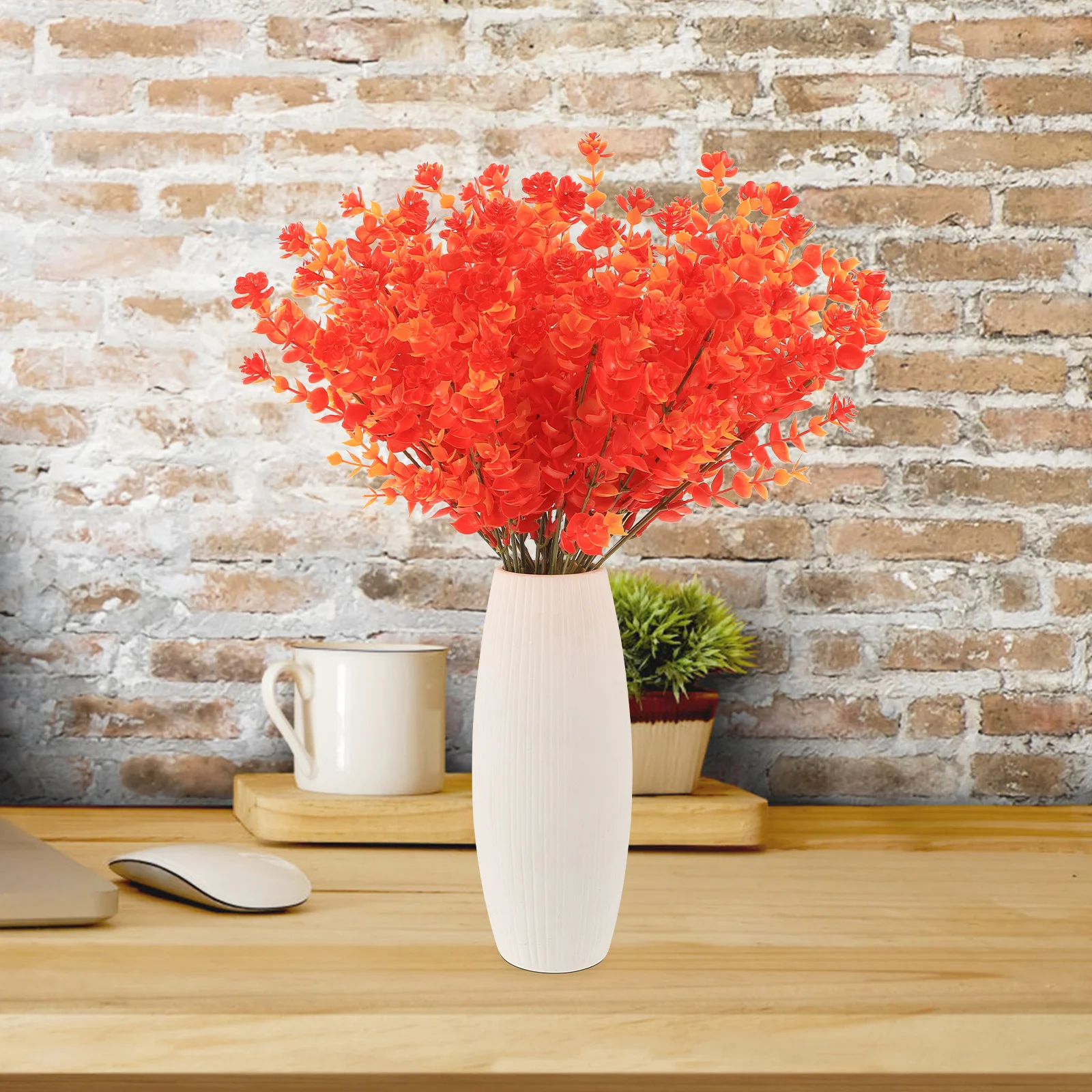 6Pcs High Quality Faux Eucalyptus Stems Leaves No Water Needed Fake Plants for Home Office Decor Vase Decoration
6Pcs High Quality Faux Eucalyptus Stems Leaves No Water Needed Fake Plants for Home Office Decor Vase Decoration