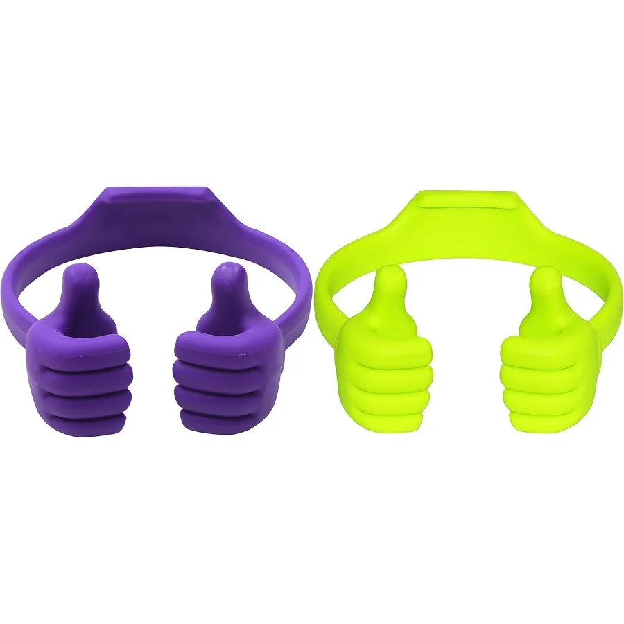 HONSKY ThumbsUp Phone Stand for Tablets EReaders and Smart Phones Green Purple 2 Count
HONSKY ThumbsUp Phone Stand for Tablets EReaders and Smart Phones Green Purple 2 Count