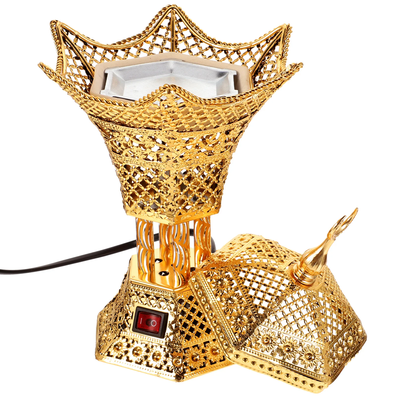 Electric Incense Burner Household Plug in Metal Censer Sturdy Decorative Retro Burner for Home Office Yoga Room
Electric Incense Burner Household Plug in Metal Censer Sturdy Decorative Retro Burner for Home Office Yoga Room