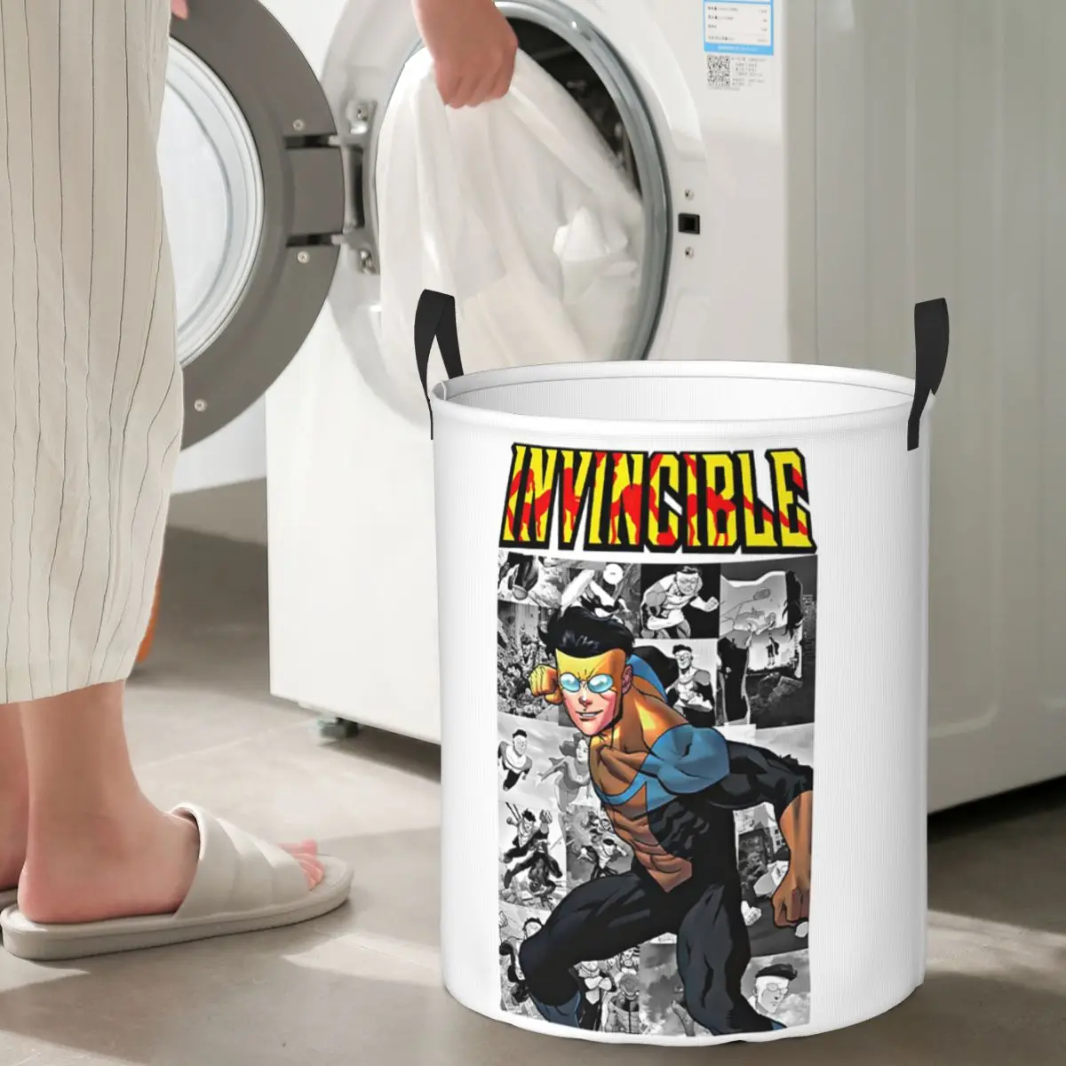 Laundry Collector Invincible TV Show Mark Foldable Laundry Basket Large Storage Baby Washing Basket Home Organizer
Laundry Collector Invincible TV Show Mark Foldable Laundry Basket Large Storage Baby Washing Basket Home Organizer