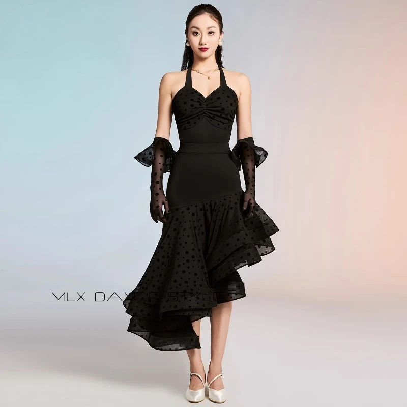 Customized Adult Women Modern Dance Dress Double Skirt National Standard Performance Costume Ballroom Dance Competition Dresses
Customized Adult Women Modern Dance Dress Double Skirt National Standard Performance Costume Ballroom Dance Competition Dresses