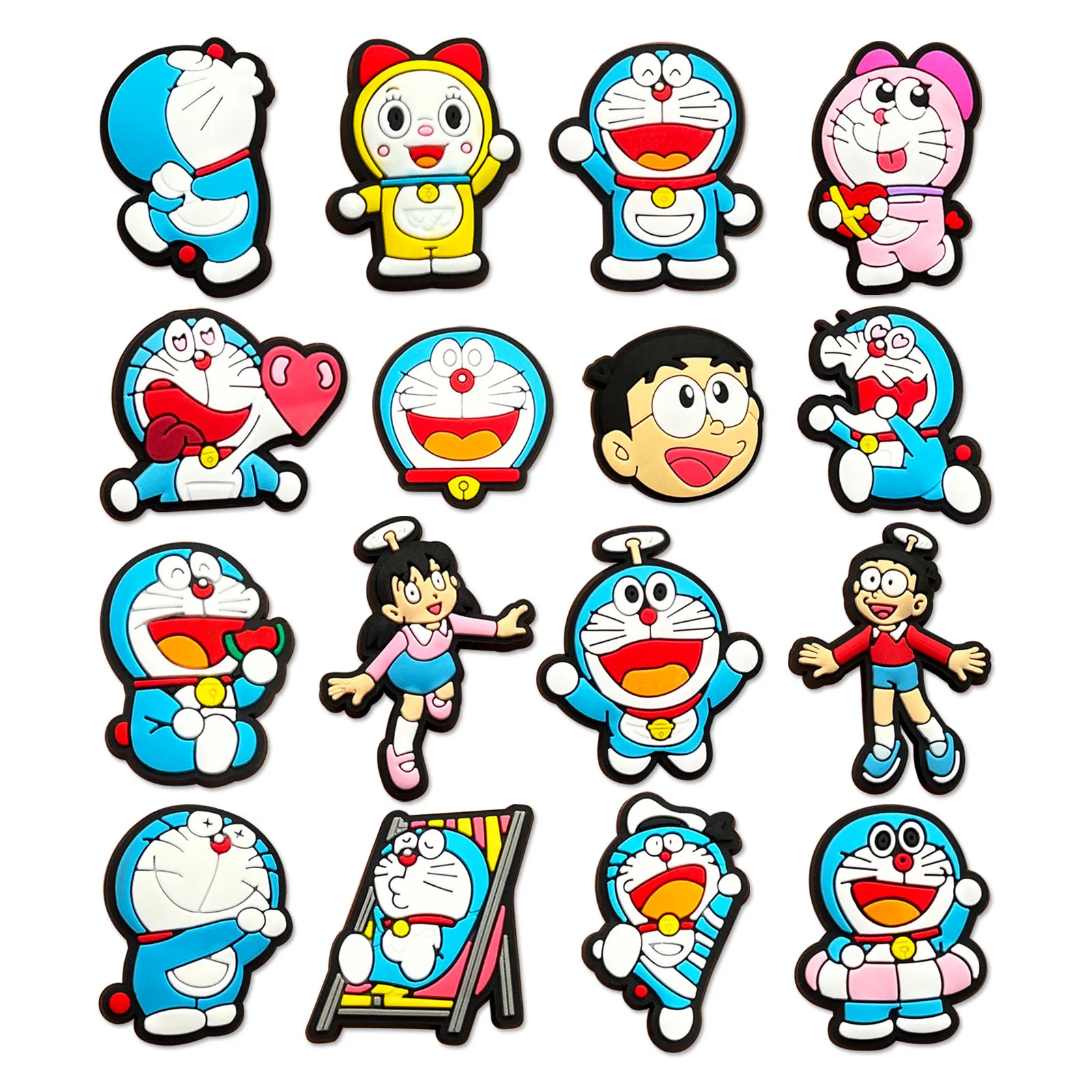 1-16pcs Doraemon PVC Shoe Charms for Clogs Sandals Cute Cartoon Anime Shoe Decor Accessories Gift
1-16pcs Doraemon PVC Shoe Charms for Clogs Sandals Cute Cartoon Anime Shoe Decor Accessories Gift