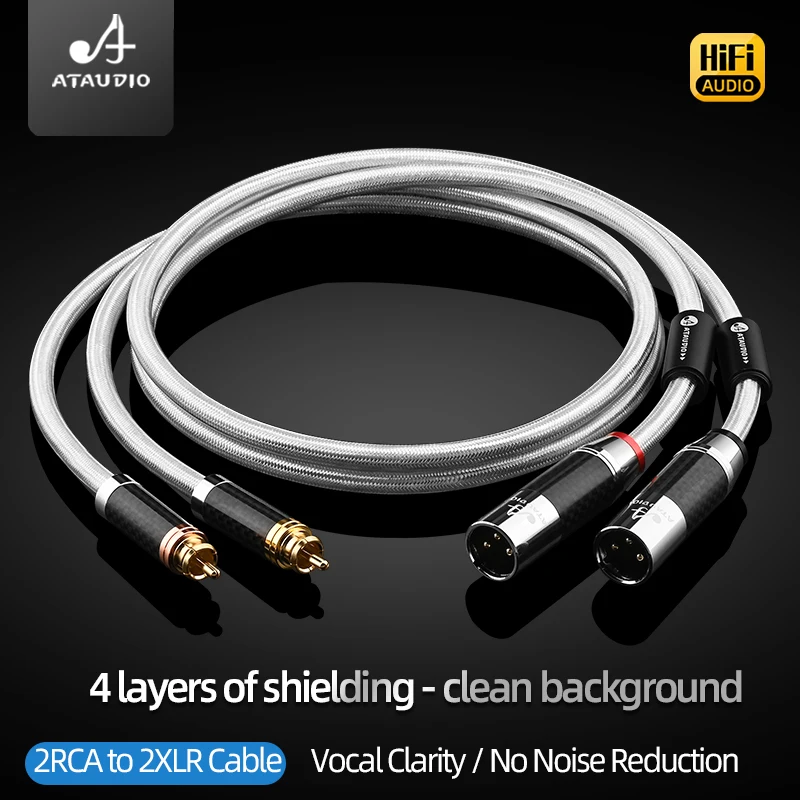 Кабель аудио ATAUDIO Hi-Fi RCA-XLR, пара, высококачественный, с серебряным сердечником 7N OCC, для микрофона, CD-плеера, усилителя
Кабель аудио ATAUDIO Hi-Fi RCA-XLR, пара, высококачественный, с серебряным сердечником 7N OCC, для микрофона, CD-плеера, усилителя