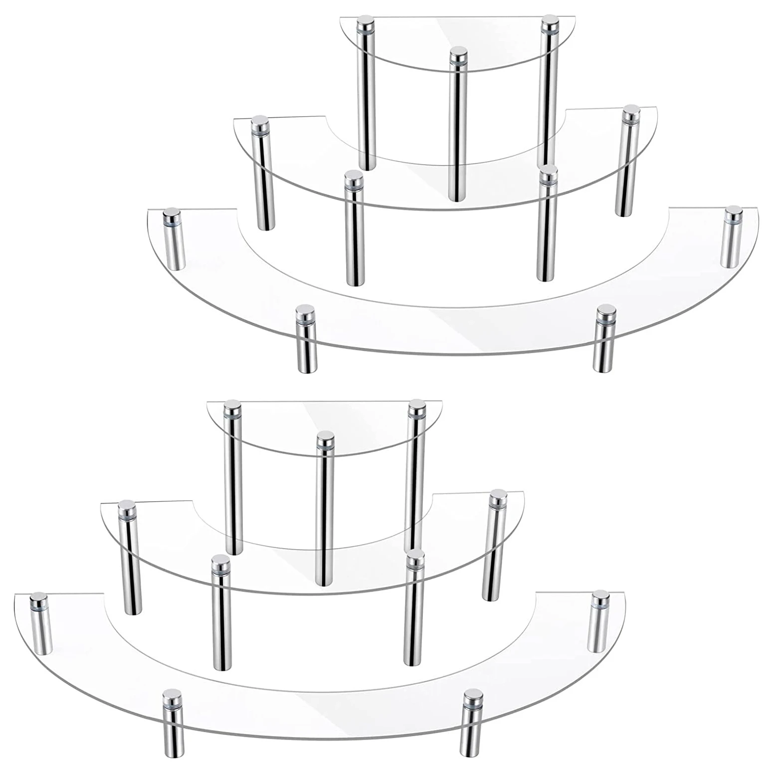 Clear Acrylic Cupcake Dessert Display Stand,Half Moon Display Riser Rack Holder for Wedding,Birthday,Party,Decor,Collectibles
Clear Acrylic Cupcake Dessert Display Stand,Half Moon Display Riser Rack Holder for Wedding,Birthday,Party,Decor,Collectibles