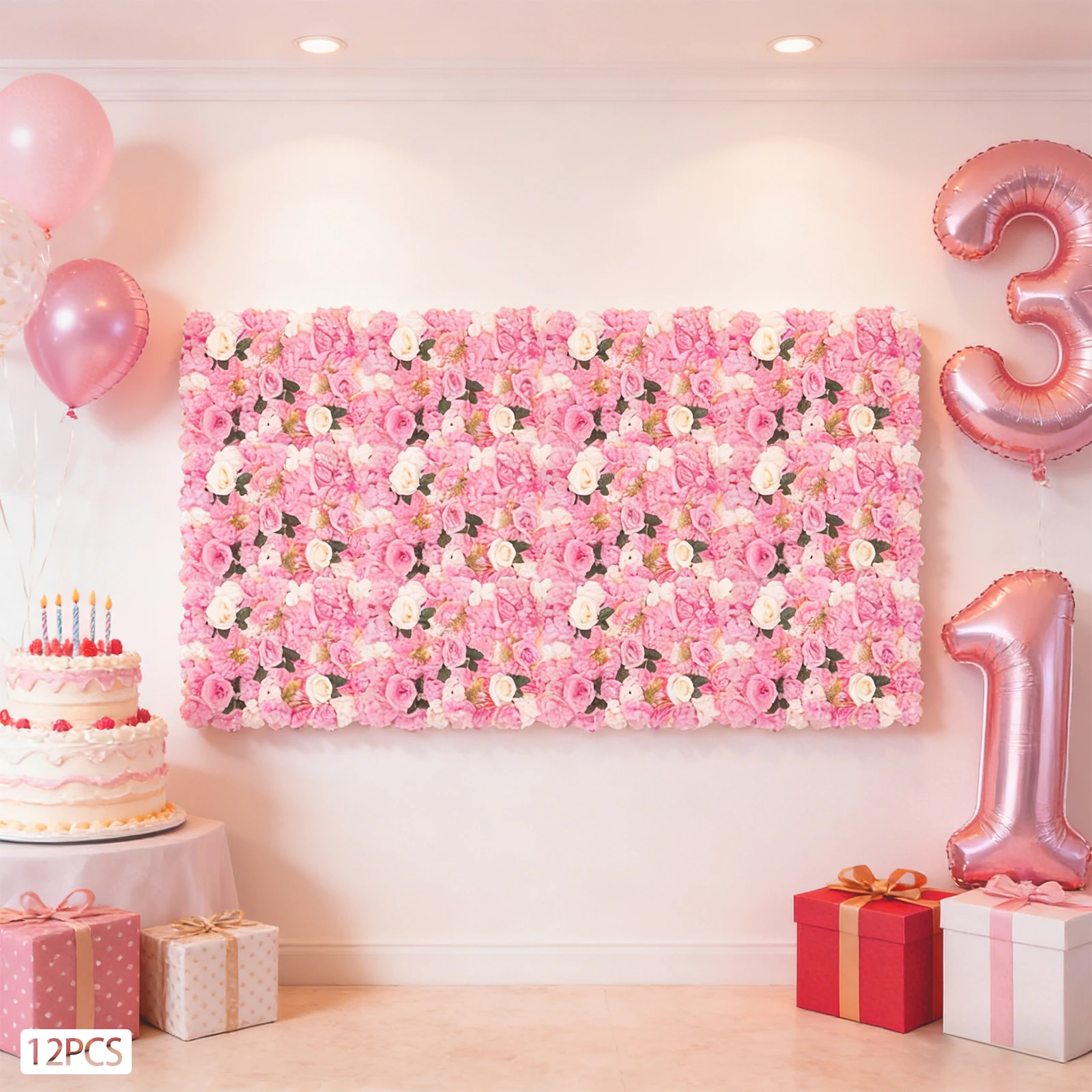 Flower Wall Panel 12Pcs 60x40cm Silk Artificial Rose Dahlia Wall Panel for Wedding Party Event Home Backdrop Decor
Flower Wall Panel 12Pcs 60x40cm Silk Artificial Rose Dahlia Wall Panel for Wedding Party Event Home Backdrop Decor