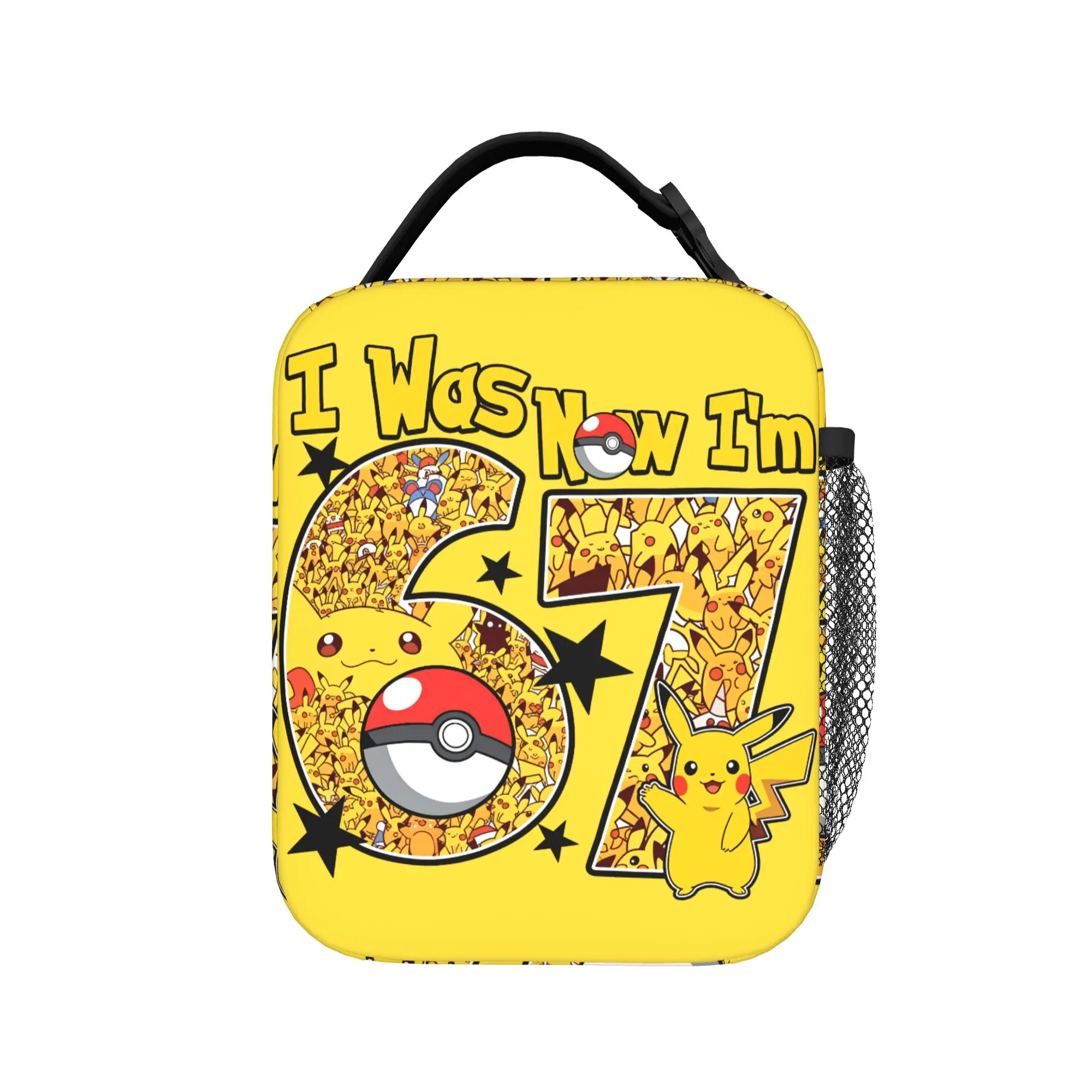 Pikachu I Was Now I'm 67 Insulated Lunch Bags Leakproof Pokemon Meal Container Cooler Bag Tote Lunch Box College Picnic Men
Pikachu I Was Now I'm 67 Insulated Lunch Bags Leakproof Pokemon Meal Container Cooler Bag Tote Lunch Box College Picnic Men