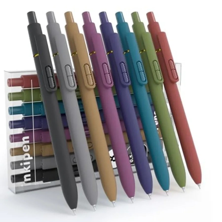 8 Pack Pens, Gel pens Black Ink, Fine Point 0.5mm,Quick-Drying Smooth Writing, School and Office Supplies (vintage color)
8 Pack Pens, Gel pens Black Ink, Fine Point 0.5mm,Quick-Drying Smooth Writing, School and Office Supplies (vintage color)