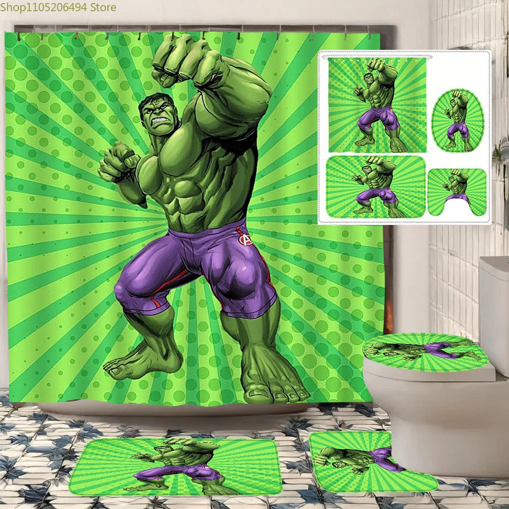 Incredible Hulk Collection! 4-Piece Waterproof Shower Curtain Set, Marvel Comics Hero Bathroom Decor, Strong & Angry Design
Incredible Hulk Collection! 4-Piece Waterproof Shower Curtain Set, Marvel Comics Hero Bathroom Decor, Strong & Angry Design