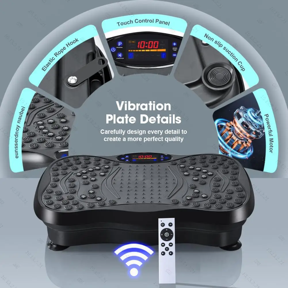 Fat Shaking Machine Bluetooth-Compatible Vibration Plate Exercise Machine Workout Vibrate Stand Home Training Equipment
Fat Shaking Machine Bluetooth-Compatible Vibration Plate Exercise Machine Workout Vibrate Stand Home Training Equipment