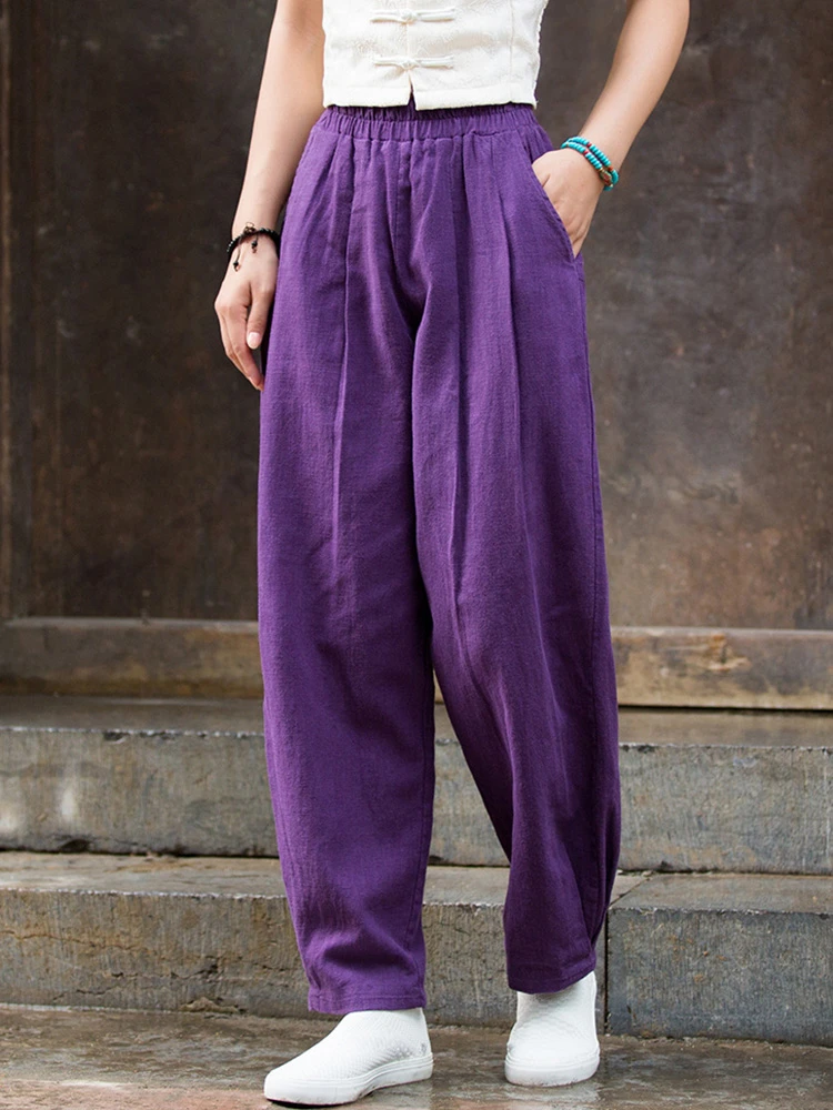 High Waist Cotton Linen Casual Pants Women New 2025 Spring Simple Style Solid Color Loose Comfortable Female Trousers T566
High Waist Cotton Linen Casual Pants Women New 2025 Spring Simple Style Solid Color Loose Comfortable Female Trousers T566