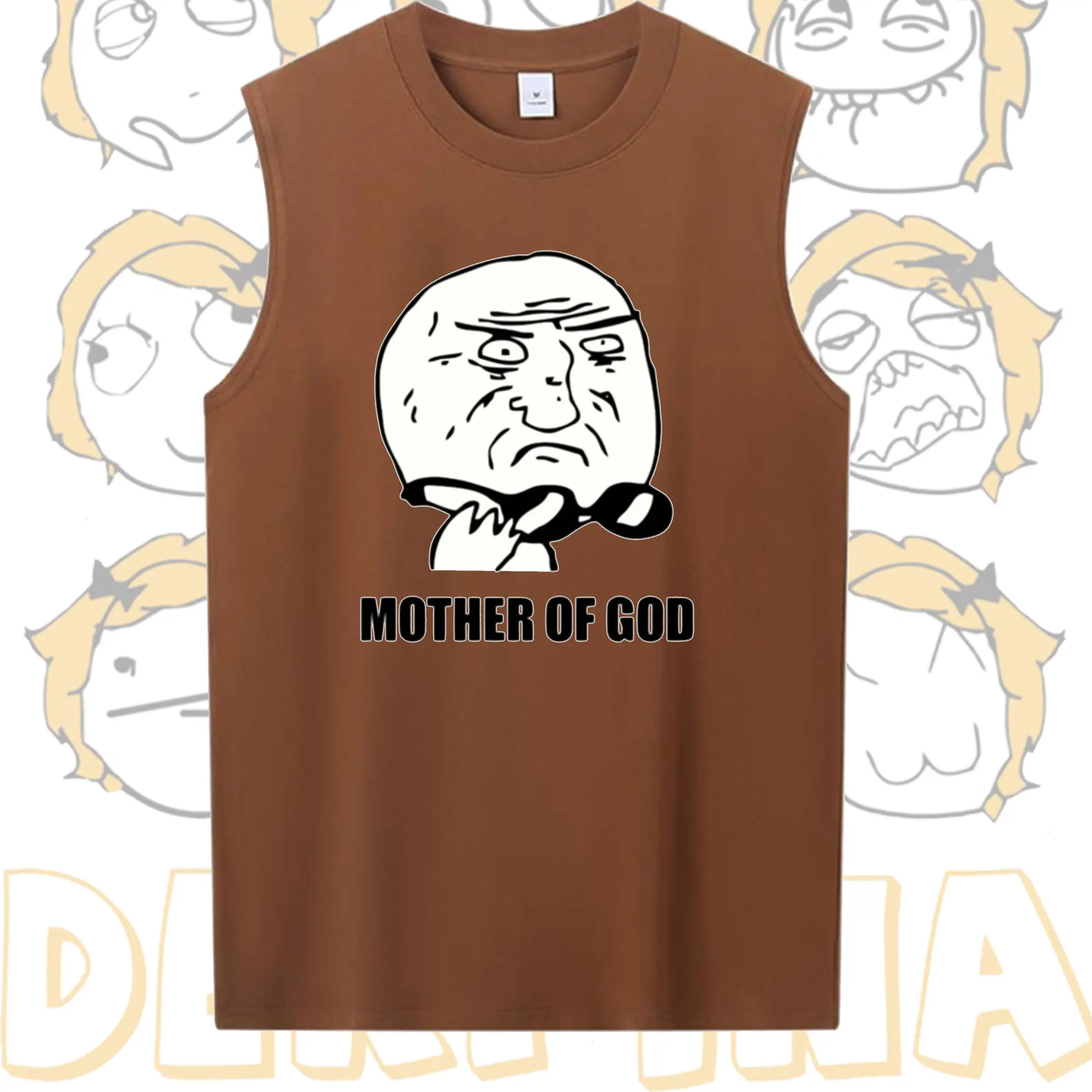 2025 Japanese Street Style Funny Rage Comic Man Vest Angry Meme Face Design Cotton Sleeveless Tank Top for Men Mens Clothing
2025 Japanese Street Style Funny Rage Comic Man Vest Angry Meme Face Design Cotton Sleeveless Tank Top for Men Mens Clothing