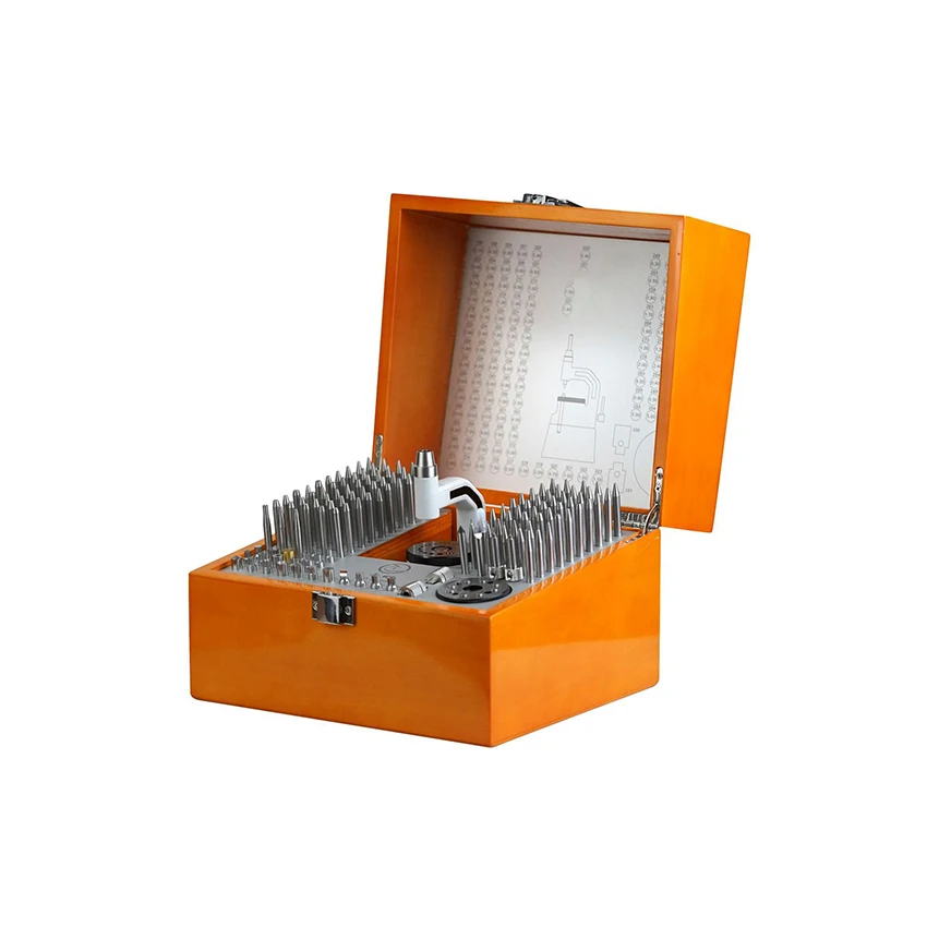 Watch Maintenance Tool High-Precision 130PCS Punches Set Punching Table Set For Swing Wheel And Shaft Disassembly black/yellow
Watch Maintenance Tool High-Precision 130PCS Punches Set Punching Table Set For Swing Wheel And Shaft Disassembly black/yellow