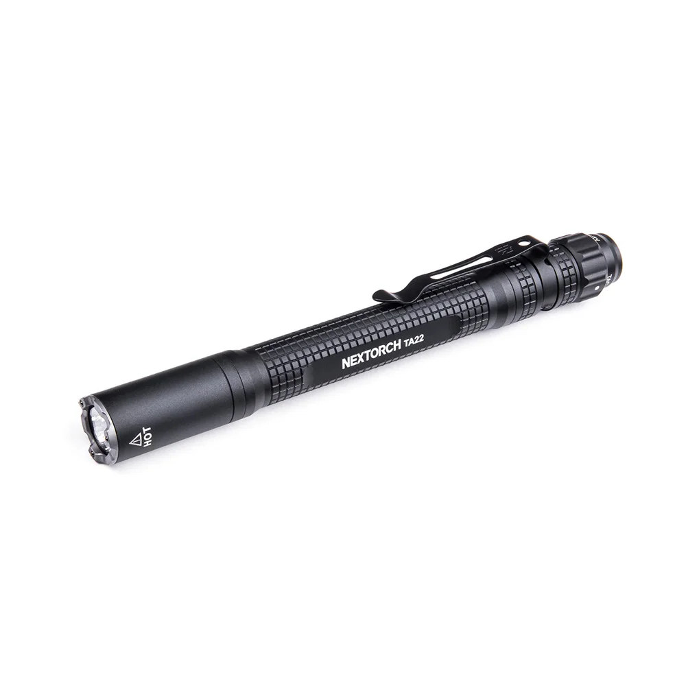 TA22 850 lumen EDC high power portable tactical Penlight with back clip, rechargeable, IPX8 waterproof Tri-Mode Tactica
TA22 850 lumen EDC high power portable tactical Penlight with back clip, rechargeable, IPX8 waterproof Tri-Mode Tactica