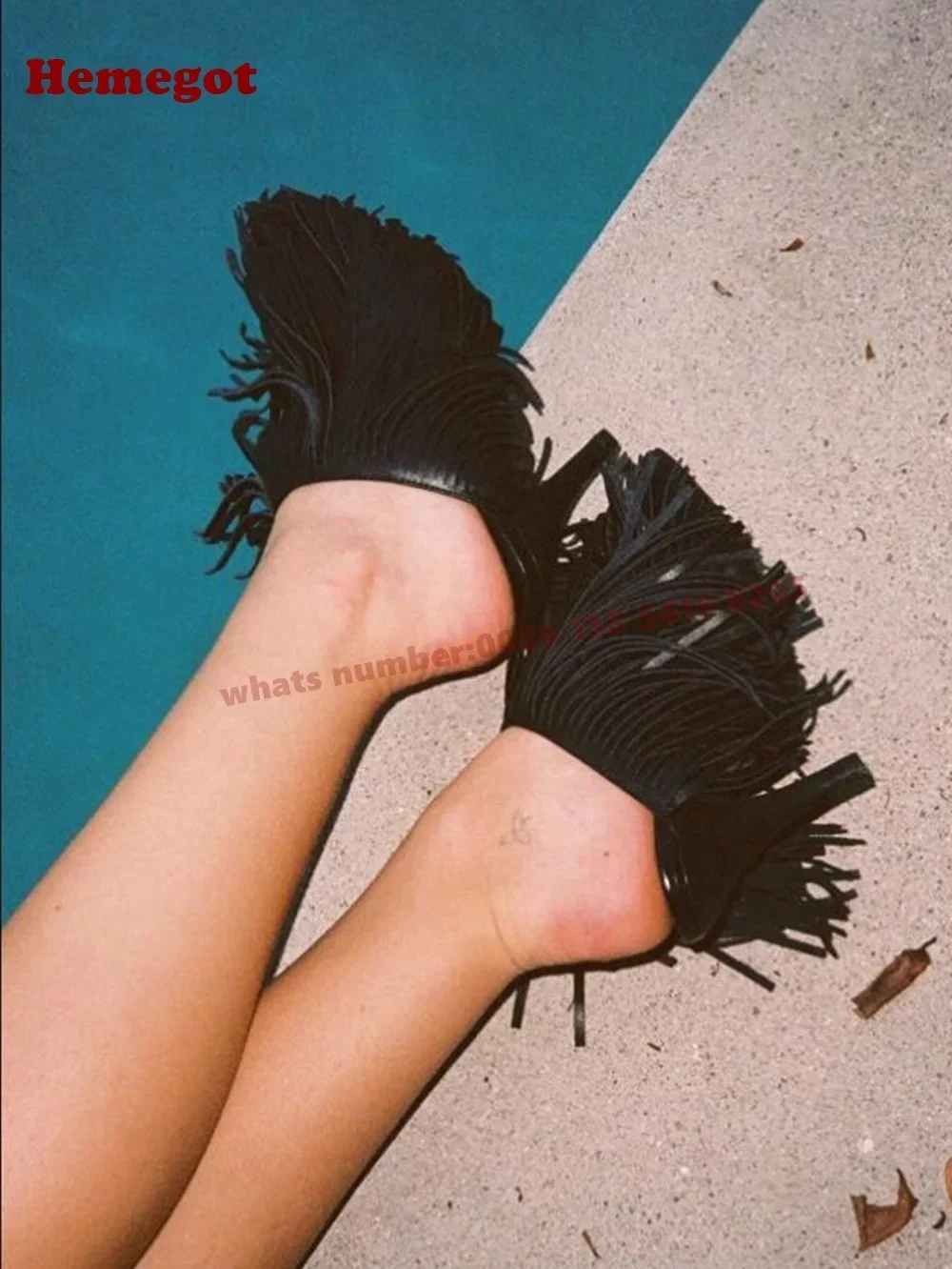 Fringe Thin Slip On Women's Mules Black Tassel Stiletto Heels Slippers Round Toe Leather Solid Summer Outside Casual Shoes Sexy
Fringe Thin Slip On Women's Mules Black Tassel Stiletto Heels Slippers Round Toe Leather Solid Summer Outside Casual Shoes Sexy