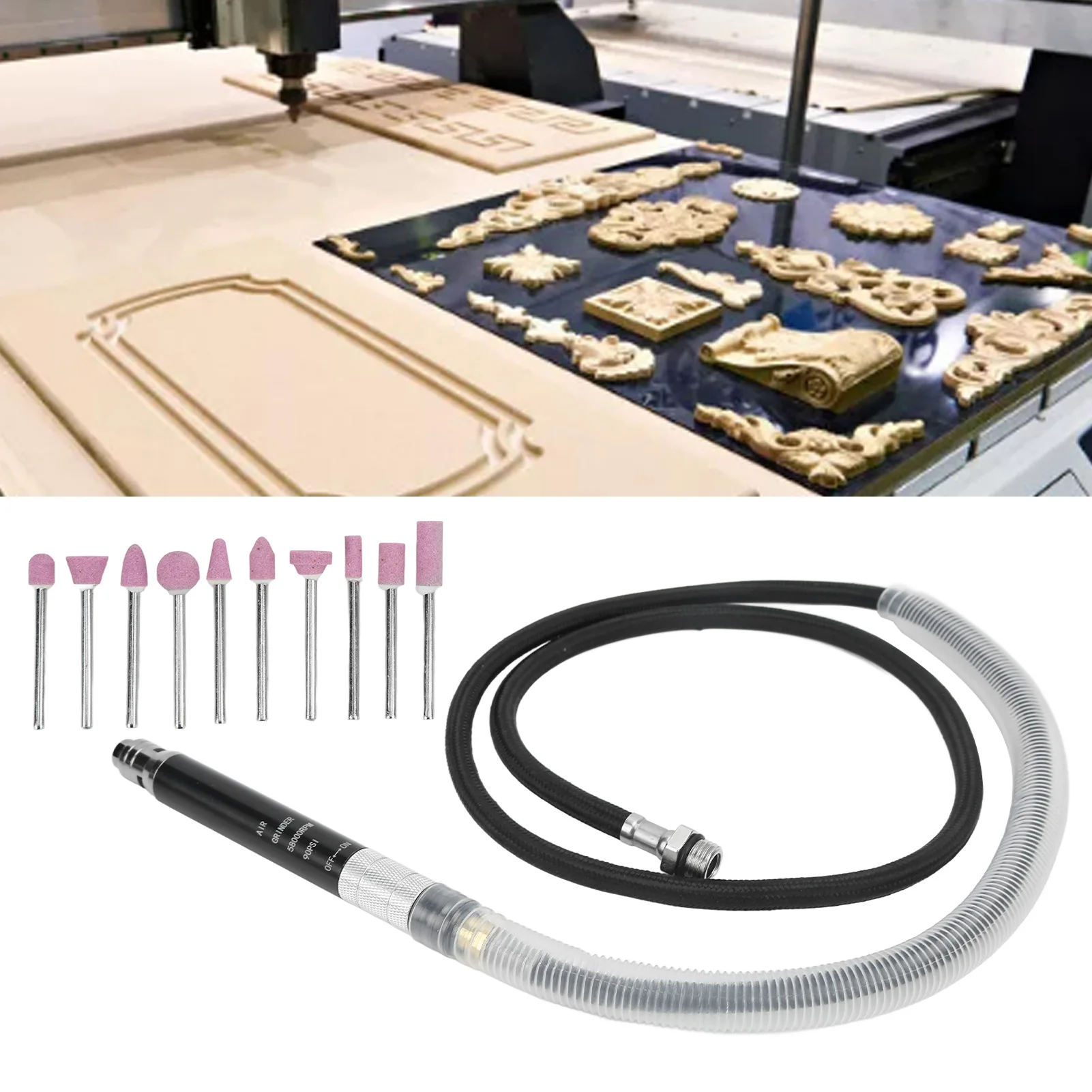 Pneumatic Pen Grinder Kit Pneumatic Pencil Die Grinder Kit Die Grinder Set Portable Polishing Engraving Tool
Pneumatic Pen Grinder Kit Pneumatic Pencil Die Grinder Kit Die Grinder Set Portable Polishing Engraving Tool
