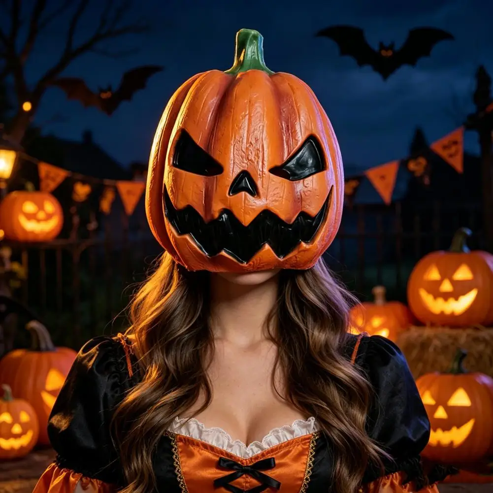 Realistic Halloween Pumpkin Mask Halloween Atmosphere Mask Halloween Pumpkin Mask Realistic Latex Full Head Costume Party Prop
Realistic Halloween Pumpkin Mask Halloween Atmosphere Mask Halloween Pumpkin Mask Realistic Latex Full Head Costume Party Prop