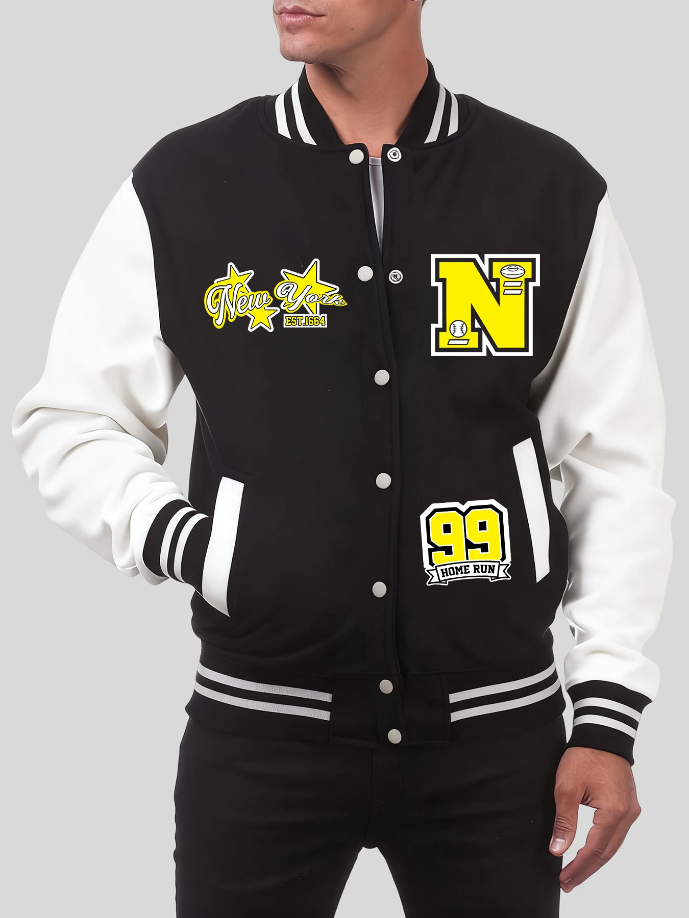 Shining Star New York City Printed Baseball Uniform Hip Hop Loose Pullover Jacket Pocket Warm Streetwear Street Soft Jackets
Shining Star New York City Printed Baseball Uniform Hip Hop Loose Pullover Jacket Pocket Warm Streetwear Street Soft Jackets